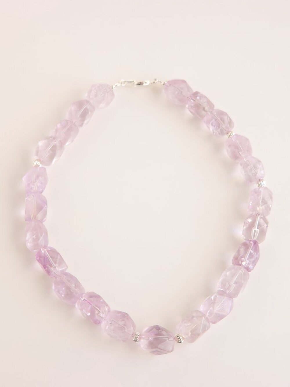 Genuine Amethyst Choker Necklace - Picture 3 of 5